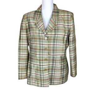 💚💚BURBERRY💛💛100% SILK BLAZER💚💚